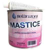 Клей-мастика полиэфирный для камня Mastice 2000 White Solido 01 белый густой 0,75 л Bellinzoni