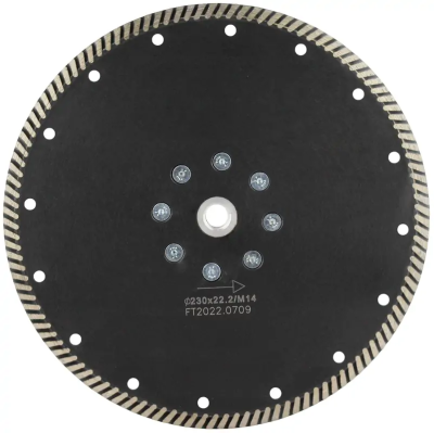 Алмазный диск с фланцем 230*М14*10*3.0мм Turbo Strong  Алмазный диск с фланцем 230*М14*10*3.0мм Turbo Strong