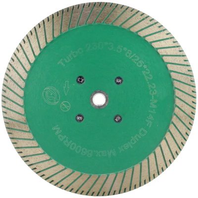 Алмазный диск с фланцем 230*М14*8/25*3.5мм Turbo Strong Алмазный диск с фланцем 230*М14*8/25*3.5мм Turbo Strong